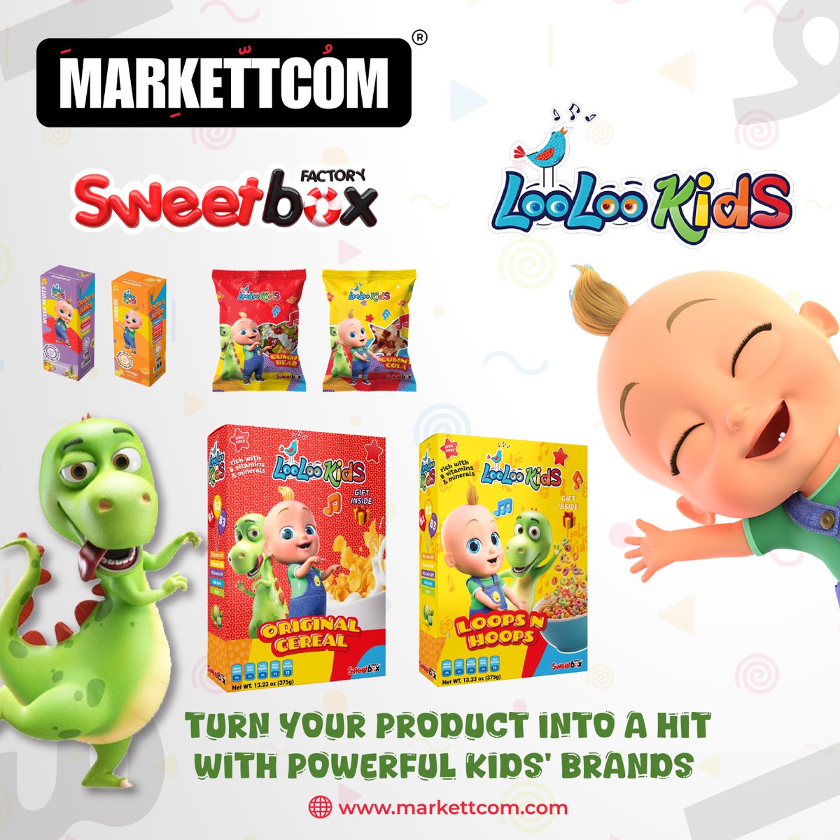 🎶 The Sweetbox x LooLoo Kids collab was a hit! 🍭
Music + candy + characters = smiles all around.
Licensing success powered by Markettcom 💥

📩 LooLoo Kids is available for licensing → info@markettcom.com

#LooLooKids #Licensing #Sweetbox