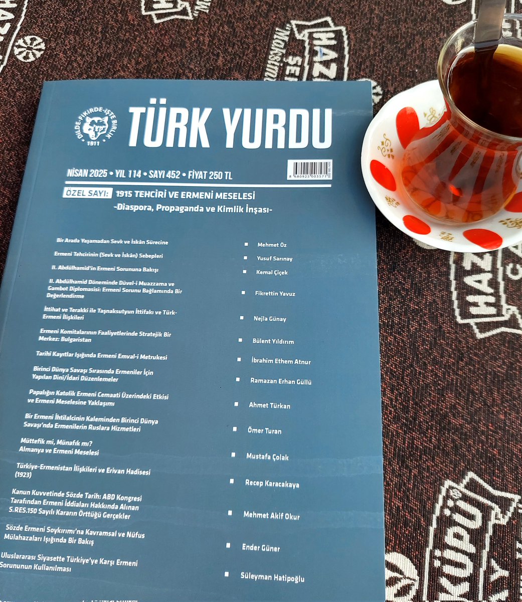 Muhsin Bahadır KIYMACI (@turkiefkar) on Twitter photo Gündem malumken gerçeğin ilamını kaçırmamak lazım. Onlar yalanları savururken, biz de gerçekleri kalemle, kitapla haykırmaya devam edeceğiz.
Türk Yurdu dergimizin "1915 Tehciri ve Ermeni Meselesi" özel sayısını almadıysanız eğer alın.
<a href="/TurkYurduDergi/">Türk Yurdu Dergisi</a>
<a href="/aysebusrapaksoy/">Ayşegül Büşra Paksoy</a> Gündem malumken gerçeğin ilamını kaçırmamak lazım. Onlar yalanları savururken, biz de gerçekleri kalemle, kitapla haykırmaya devam edeceğiz.
Türk Yurdu dergimizin "1915 Tehciri ve Ermeni Meselesi" özel sayısını almadıysanız eğer alın.
<a href="/TurkYurduDergi/">Türk Yurdu Dergisi</a>
<a href="/aysebusrapaksoy/">Ayşegül Büşra Paksoy</a>