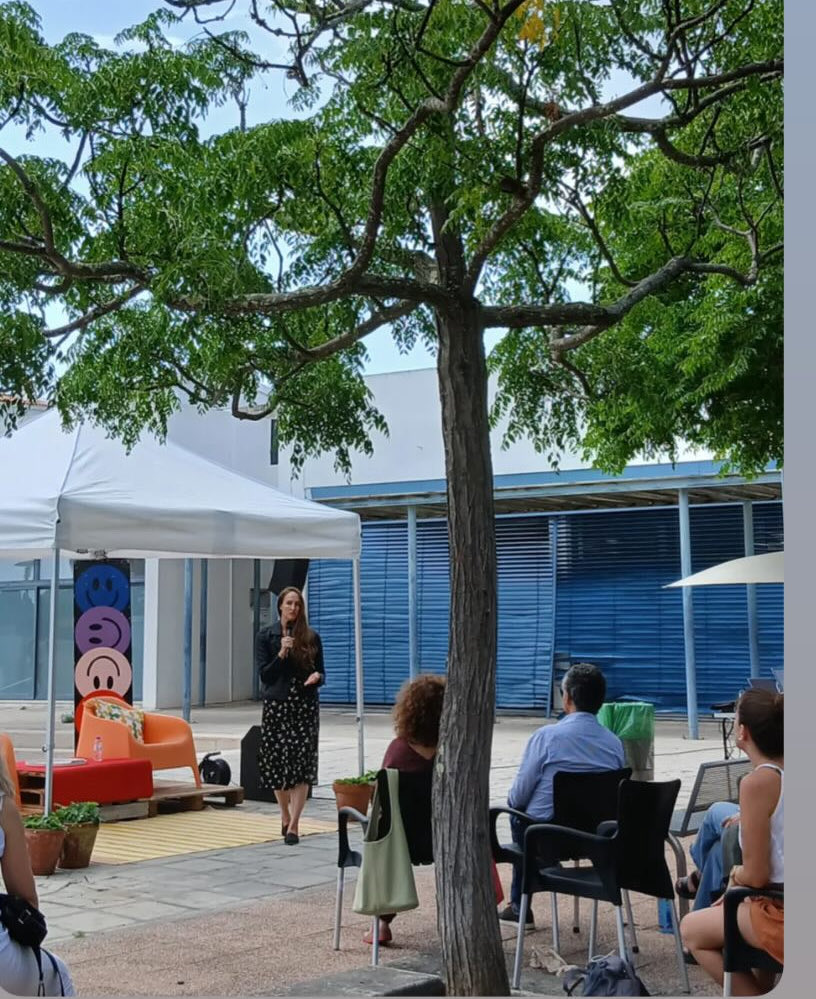 Samantharhill's tweet image. Can’t think of a better place than a public festival of philosophy in a local public park to present my new book on loneliness for the first time, talking about the history of loneliness and the need to risk being human with one another