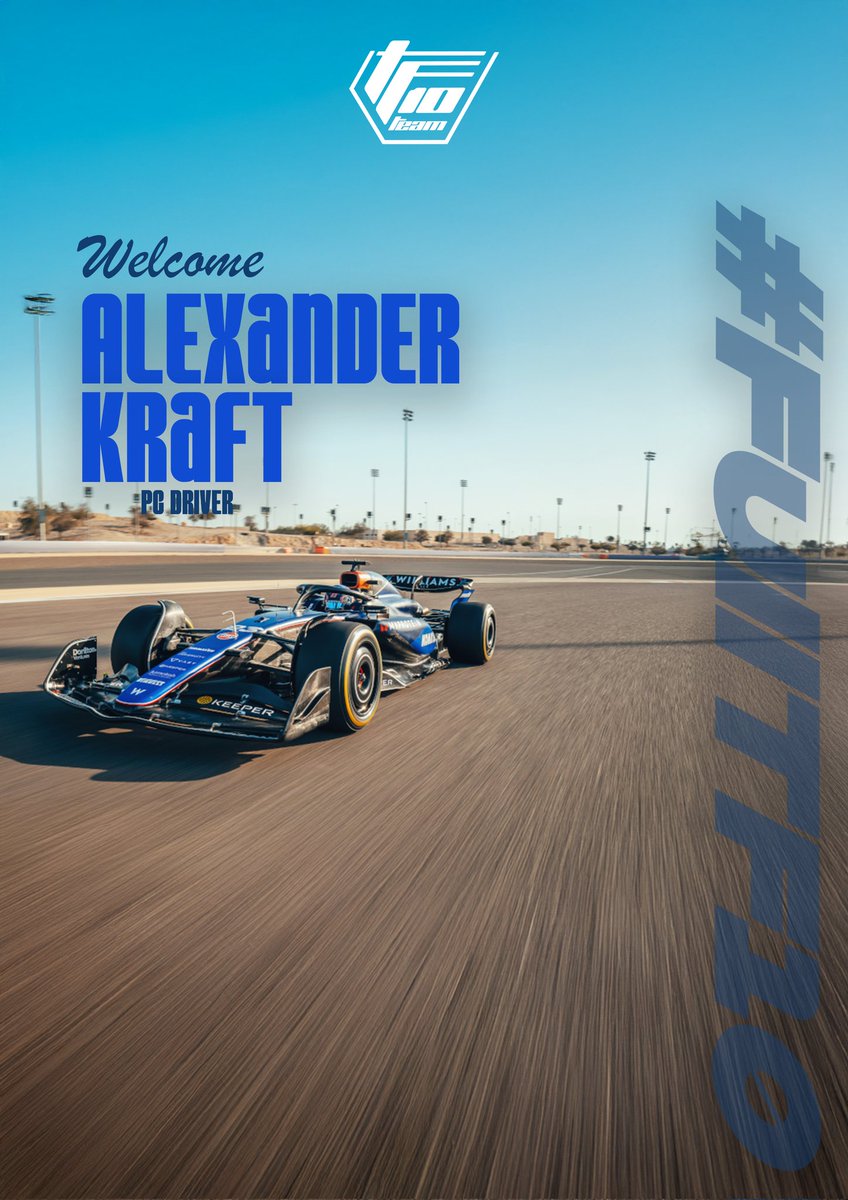 Team TF10 Esports (@teamtf10) on Twitter photo SIGNING | <a href="/Corni_alex/">Alexander Kraft</a>
We are happy to introduce Alexander Kraft as our new PC driver!
Alexander was a key driver for VSR in the past and took part in Pro Draft. Now he is motivated to come back to the top tiers!
Welcome, Alexander! 💙
#FullTF10 SIGNING | <a href="/Corni_alex/">Alexander Kraft</a>
We are happy to introduce Alexander Kraft as our new PC driver!
Alexander was a key driver for VSR in the past and took part in Pro Draft. Now he is motivated to come back to the top tiers!
Welcome, Alexander! 💙
#FullTF10