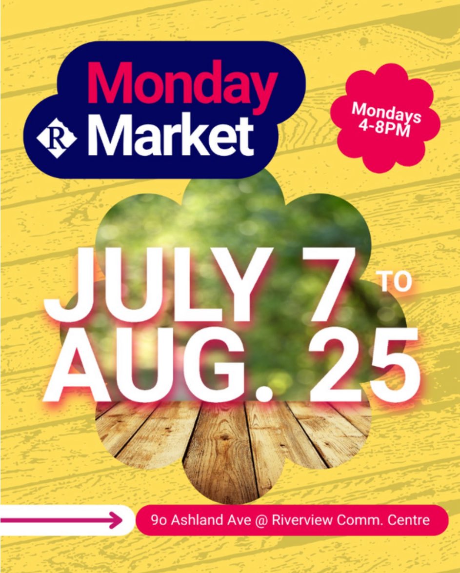 BenCarrwpg's tweet image. Summer markets at our community centres offer fresh local goods and a great way to support small businesses while connecting with neighbours.
Check out these weekly markets!
⭐️Mondays at @riverviewcc
⭐️Wednesdays at @lindenwoodscc
⭐️Thursdays at @lordrobertscc with…