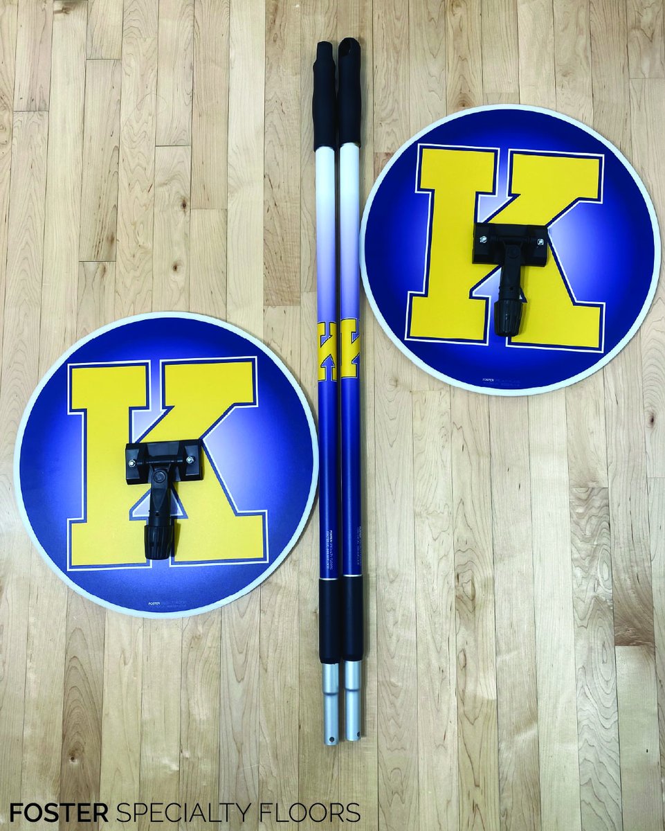 Custom sweat mops that rep your school or team. And keep your courts looking sharp!
At Foster Specialty Floors, we design fully customized sweat mops — including personalized mop poles, for schools, gyms, and sports facilities. From logos to colors, we bring your brand to life on