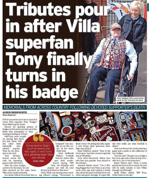 Happy Birthday Tony. Sadly missed 😪