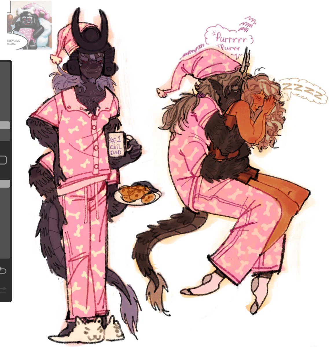 Garm in his jammies before I go to bed 🫶