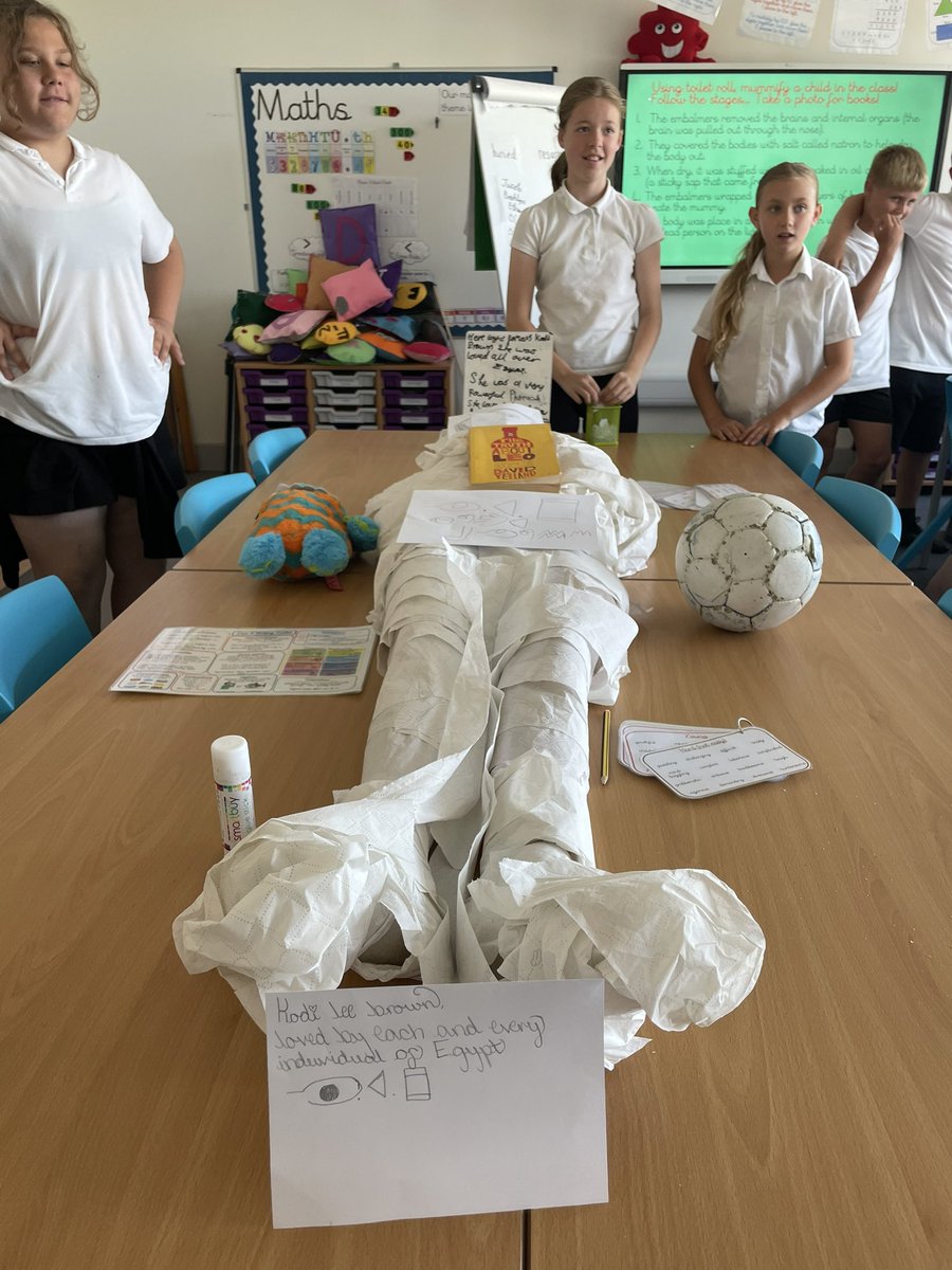 PerryCourtPri's tweet image. Year 6 have been mummified 😬
