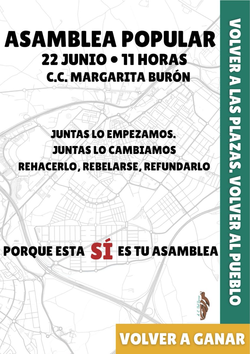 📢📢 ¡¡Nos vemos el domingo 🗓22 de junio a las 🕚11:00h en el 🏛C.C. Margarita Burón!!