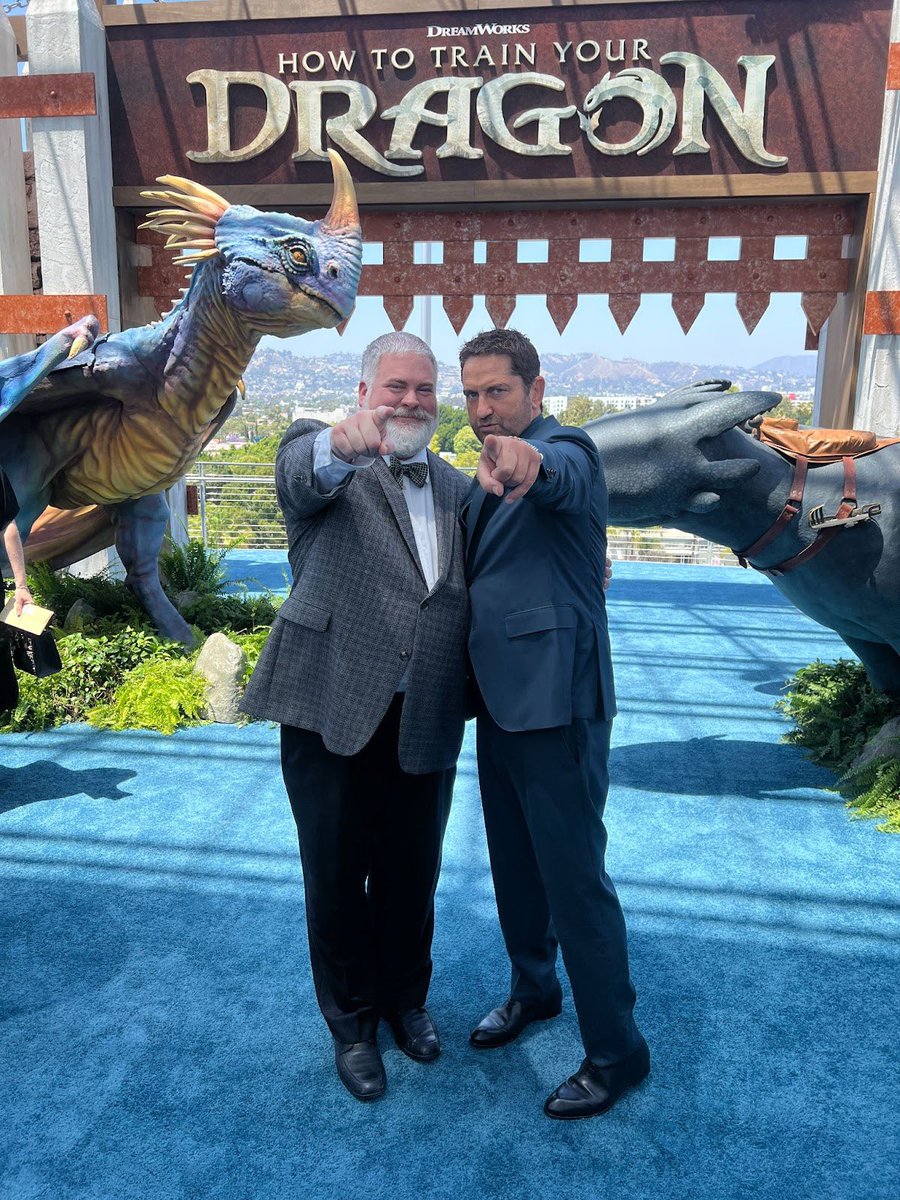 Gerard Butler (@gerardbutler) on Twitter photo Been on this wild ride with <a href="/DeanDeBlois/">Dean DeBlois</a> since the very beginning of How to Train Your Dragon. Been on this wild ride with <a href="/DeanDeBlois/">Dean DeBlois</a> since the very beginning of How to Train Your Dragon.