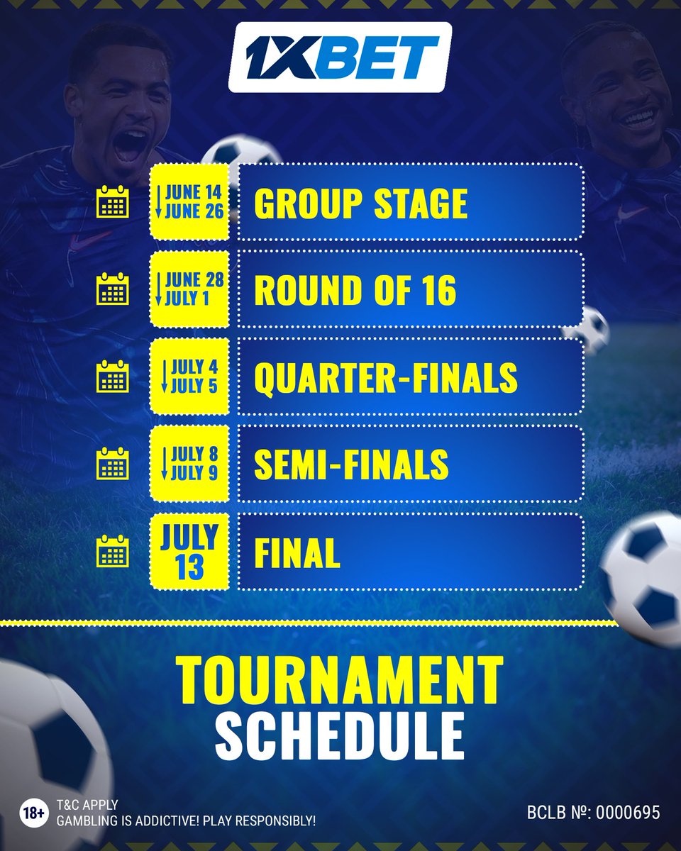 The Club World Cup is leveling up this year — the tournament format has been completely revamped compared to previous editions ⚡️🏆

To help you stay on top of the changes, we’ve put together a quick guide to the key updates 📋⚽️

#1xBet #ClubWorldCup #Football2025 #NewFormat