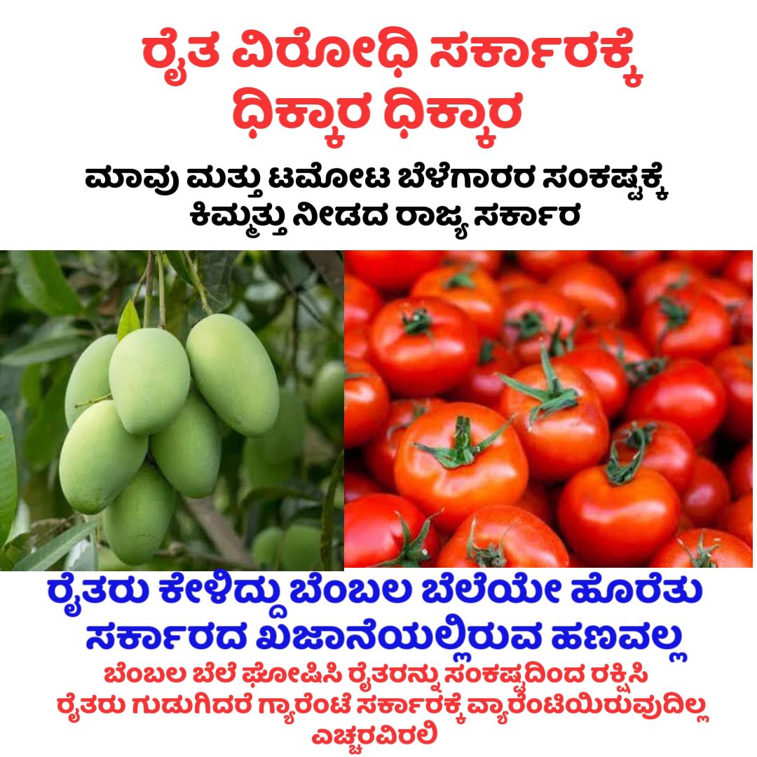ರೈತರ ನೆರವಿಗೆ ಬಾರದ ಸರ್ಕಾರಕ್ಕೆ ದಿಕ್ಕಾರ @sidramayya <a href="/CMofKarnataka/">CM of Karnataka</a> <a href="/INCKarnataka/">Karnataka Congress</a> <a href="/BJP4Karnataka/">BJP Karnataka</a> <a href="/depcomkolar/">Deputy Commissioner Kolar</a> <a href="/DKShivakumar/">DK Shivakumar</a> @NCheluvarayaS <a href="/krishnabgowda/">Krishna Byre Gowda</a> <a href="/byrathi_suresh/">Byrathi Suresh</a> #mangofarmers #tomotofarmers
#kolarfarmers @wewantmsp