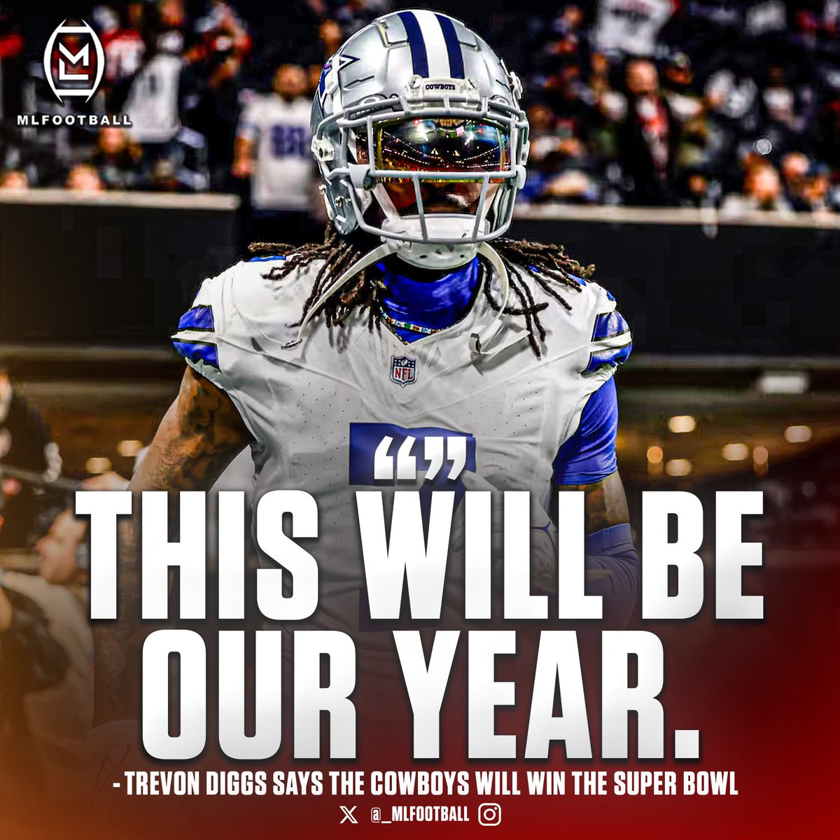 NEWS: Dallas star cornerback Trevon Diggs says that the #Cowboys will win the Super Bowl this season.

“This will be our year”

👀