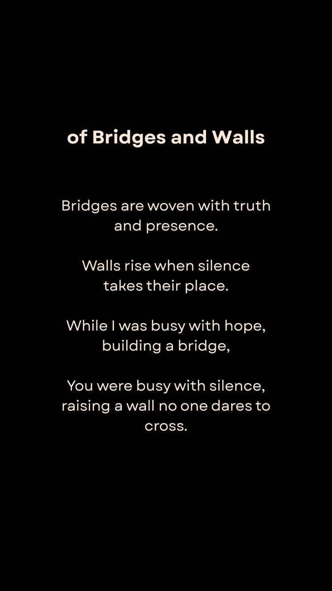Of Bridges and Walls story
