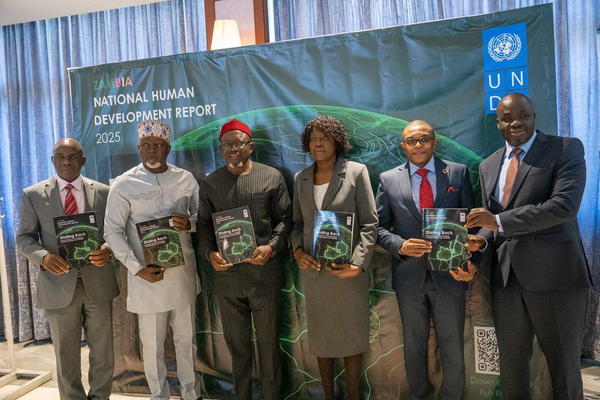 mznaab's tweet image. Climate change continues to shape development choices across #Africa
The launch of @UNDPZambia’s National Human Development Report #NHDR2025 🇿🇲 provides timely insights and policy options to advance Zambia’s sustainable development journey.
By leveraging data & analysis, @UNDP…