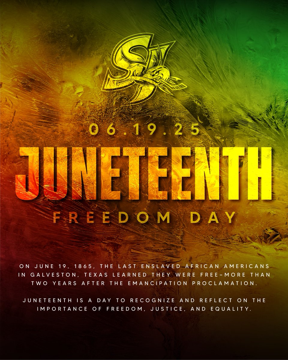 On and off the ice, we believe in building a culture where everyone belongs. Today, we honor Juneteenth and the fight for freedom and equality.