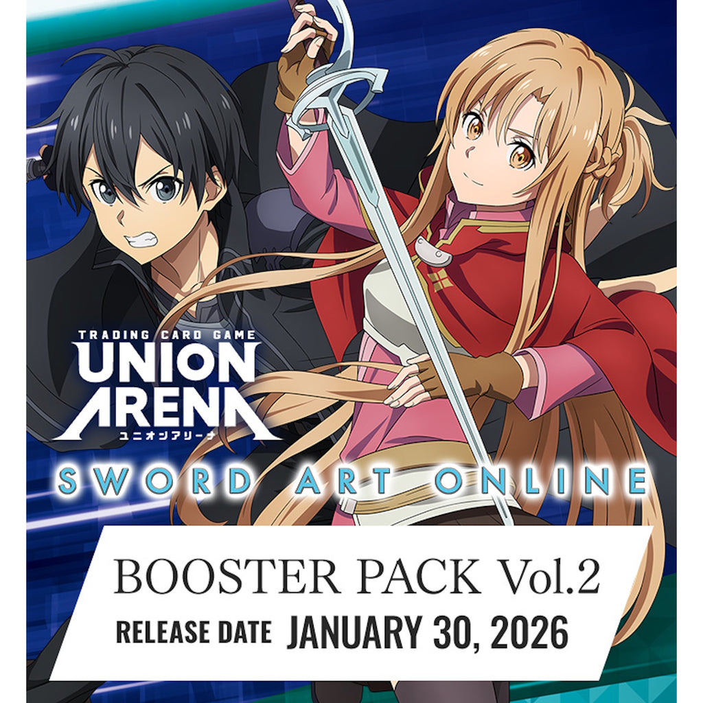 Now Available for pre-order! Union Arena TCG: Sword Art Online Vol.2 [UEX06BT] - 16 Packs  

Shop now 👉👉 shortlink.store/94w8vaon3kr4

#shopville #videogame #Pokemon #TCG #tcgstore #PS5 #Nintendo #preordergames #gameshop #gamenews #anime #SquareEnix #Figma