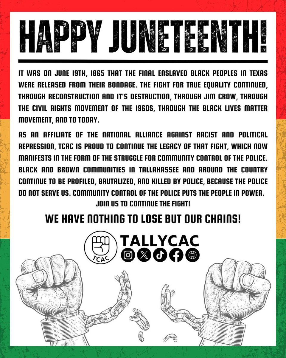 #juneteenth2025 We have nothing to lose but our chains!