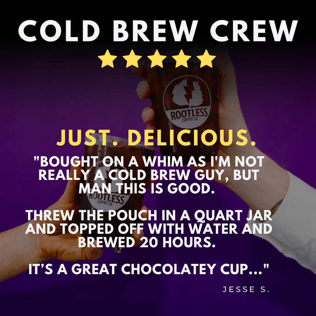 RootlessCoffee's tweet image. People LOVE our Cold Brew pre-packs. Easy to brew, hard to hate. Link in bio to snag bags of COLD BREW CREW!

Art by Rico Renzi 

#coldbrew #coldbrewcrew #rootlesscoffee