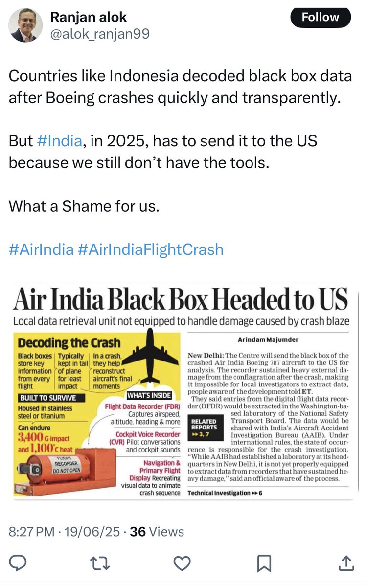 GurorangriPadme's tweet image. This is how you run a #toolkit  

@grok do you think all these are in same whats app group? How come they copy pasted same message without fact checking that countries like China also send black box to US? Why are they comparing India with Ethiopia without a fact check?…