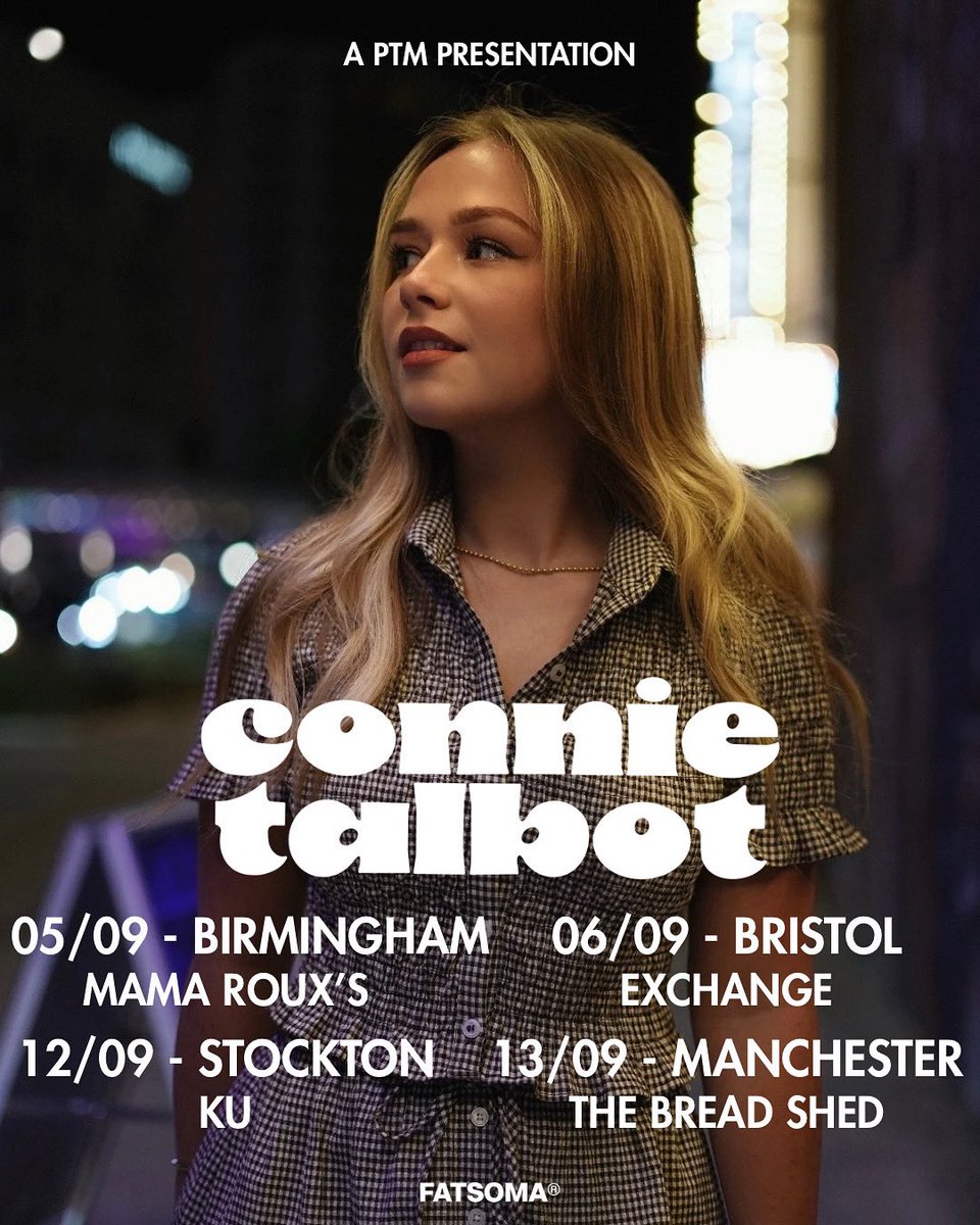 The stops on our tour are getting bigger! Can’t wait to see you and sing with you. Roll on September🥹🫶 tickets below 🎫 linktr.ee/ConnieTour
