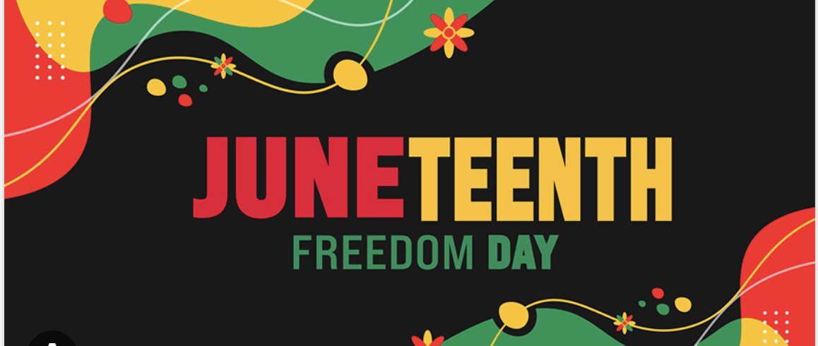 Happy Juneteenth! Today we celebrate freedom and reflect on the ongoing journey toward equality.  (Today is the national Juneteenth holiday; tomorrow Juneteenth is recognized in New Jersey.)