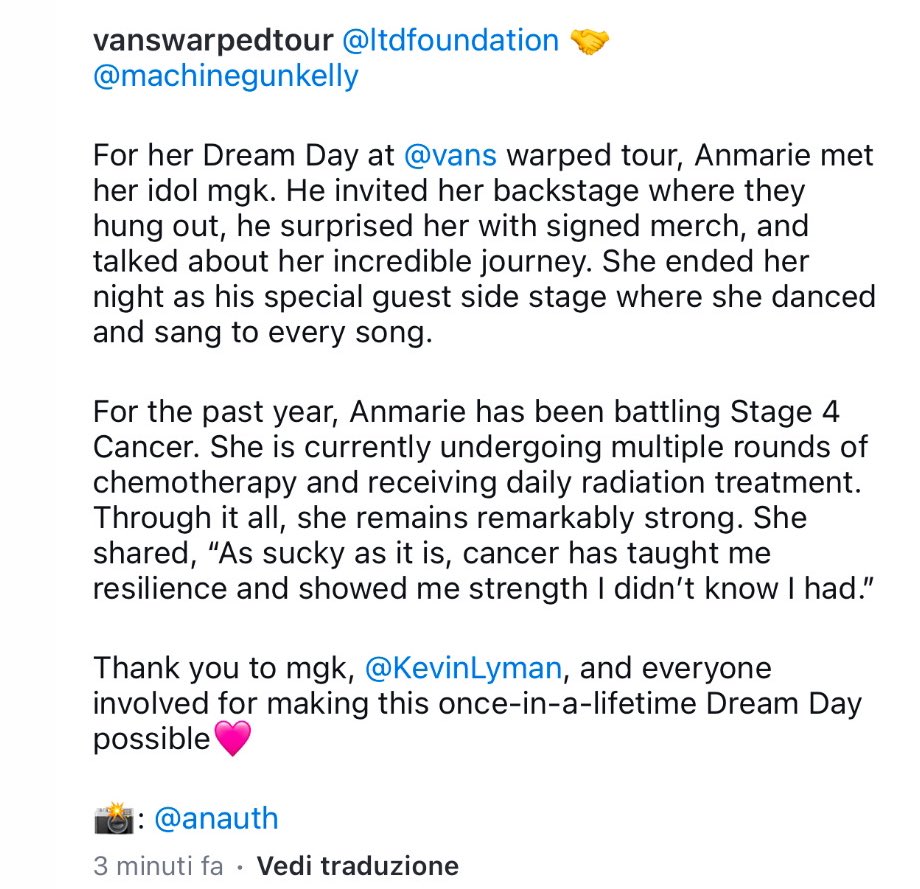 You are the sweetest and kindest soul ever <a href="/machinegunkelly/">mgk</a> 🤍