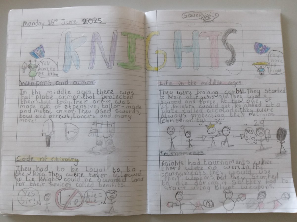 Some excellent project work from our learners in Year 3 and Year 5 this week; independently using their research to inform.
