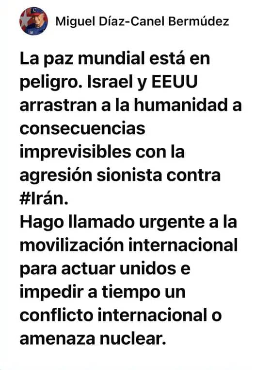 En #SantiagoDeCuba nos unimos a este llamado a la unidad entre los pueblos. Luchar juntos por la paz es la única garantía para la supervivencia de la humanidad y del planeta.