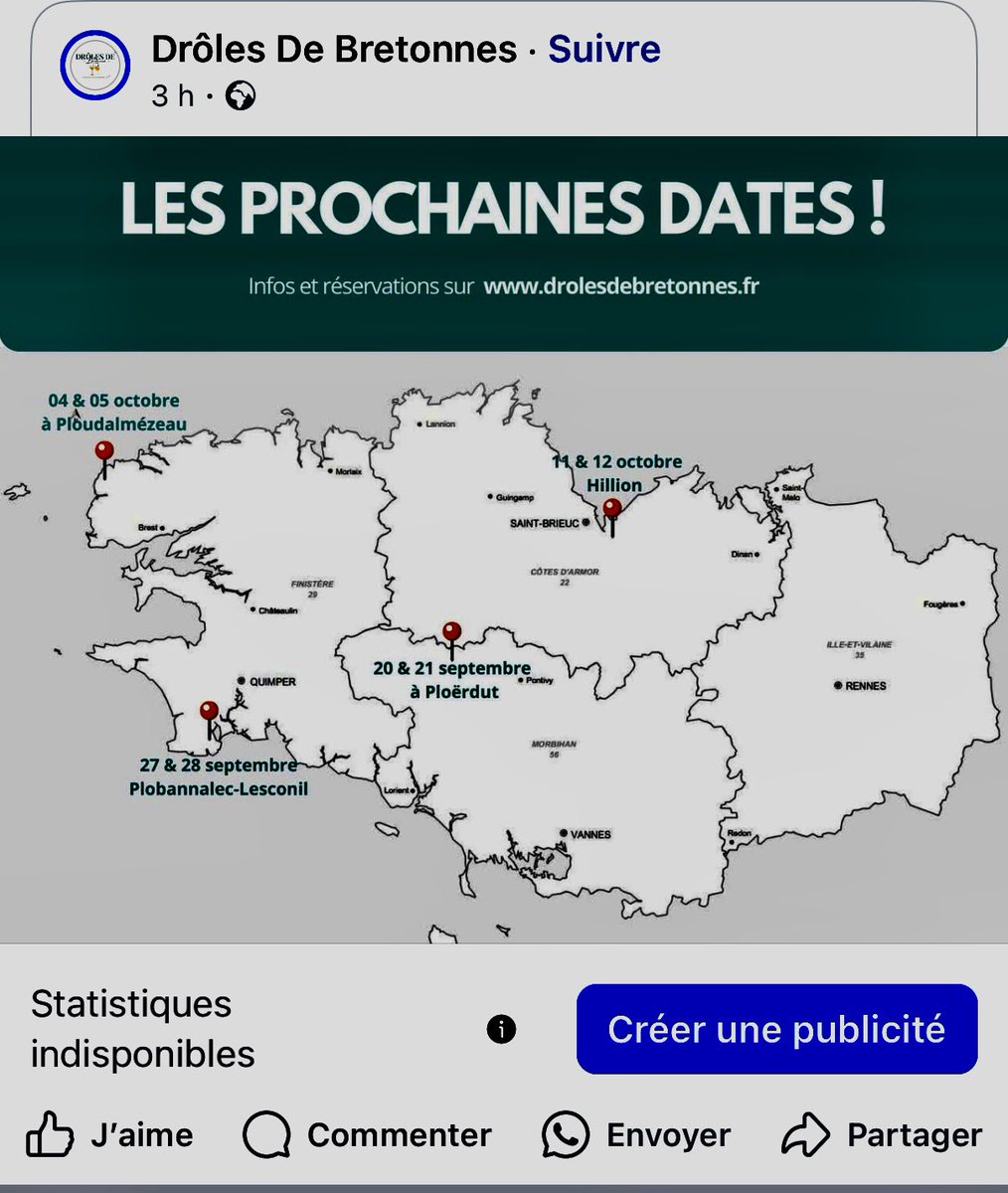 Si vous allez sur Facebook, demandez à « Drôles de Bretonnes » pourquoi elles nous proposent cette drôle de carte de Bretagne ! #44BZH