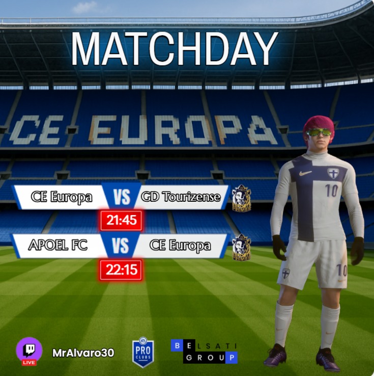 CE Europa eSports (@europaesports) on Twitter photo 🎮 Darrer #Diadepartit de la setmana pels nostres escapulats a la millor lliga d'Europa, la <a href="/VPGPremier/">VPG Esports Premier</a>
➡️ Els portuguesos del @Gdtourizense i els xipriotes del <a href="/APOELFCEsports/">APOEL FC Esports</a> , rivals d'aquesta nit pels nostres
Som-hi! 💙 🎮 Darrer #Diadepartit de la setmana pels nostres escapulats a la millor lliga d'Europa, la <a href="/VPGPremier/">VPG Esports Premier</a>
➡️ Els portuguesos del @Gdtourizense i els xipriotes del <a href="/APOELFCEsports/">APOEL FC Esports</a> , rivals d'aquesta nit pels nostres
Som-hi! 💙