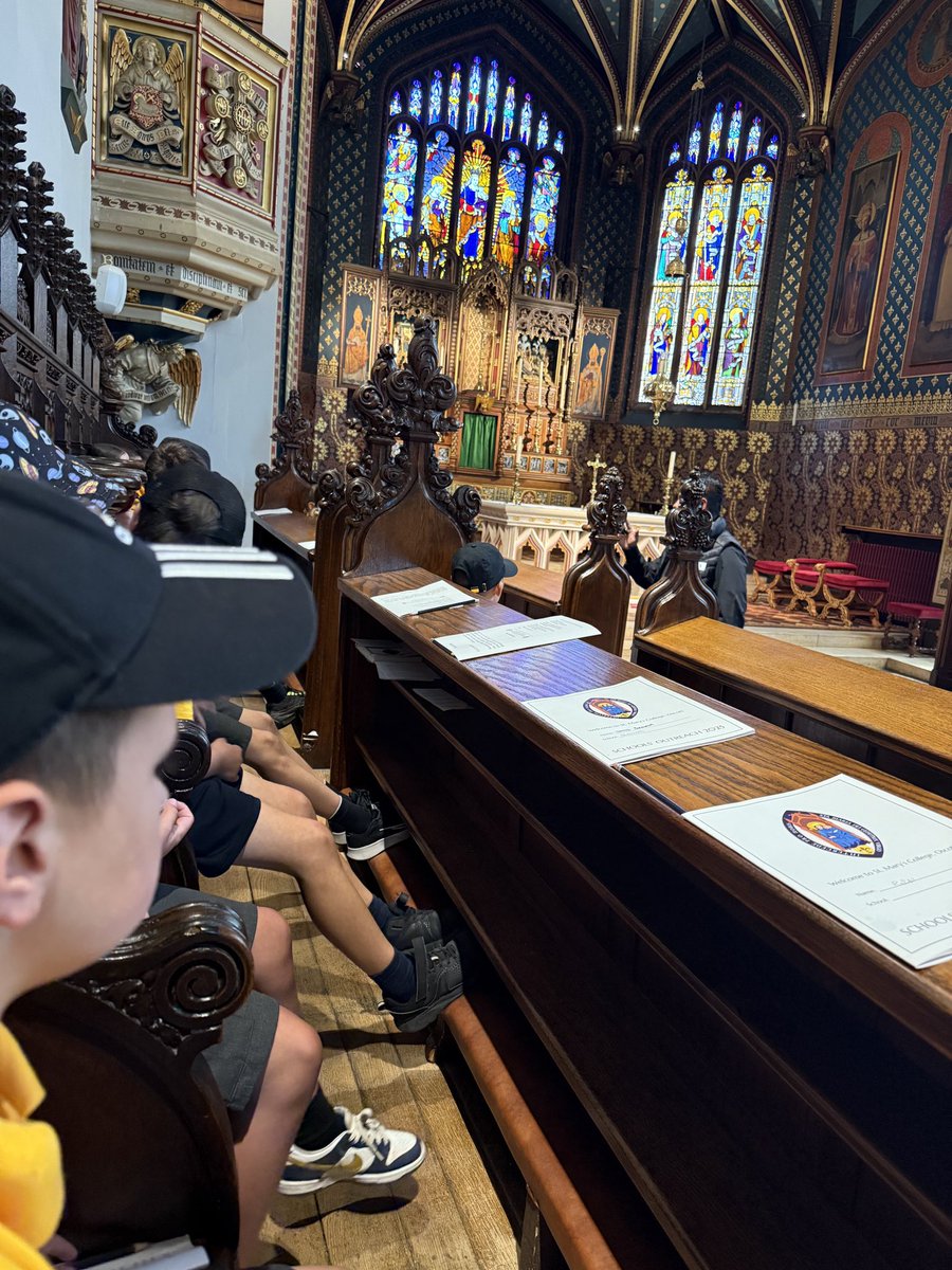 Year 5 had a wonderful experience at <a href="/OscottCollege/">St. Mary's Seminary, Oscott</a> today as they thought about their next journey of faith towards Confirmation 😀