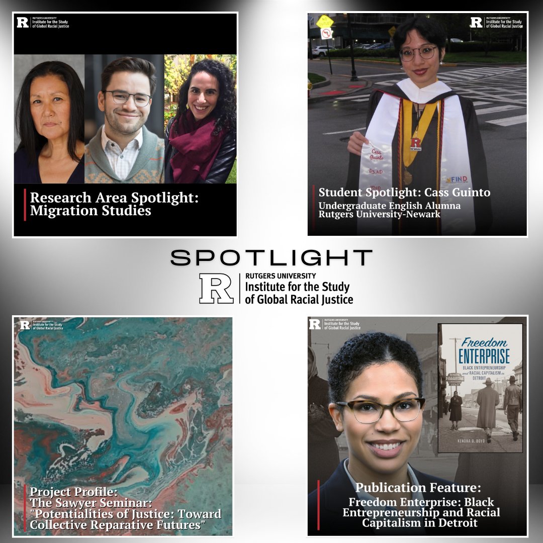 In the #Spotlight this month: the innovative research of three <a href="/RutgersU/">Rutgers University</a> faculty working in #MigrationStudies, our first student feature spotlighting Cass Guinto, The Sawyer Seminar Series &amp; Black Entrepreneurship and Racial Capitalism in Detroit. 

More: go.rutgers.edu/Spotlight