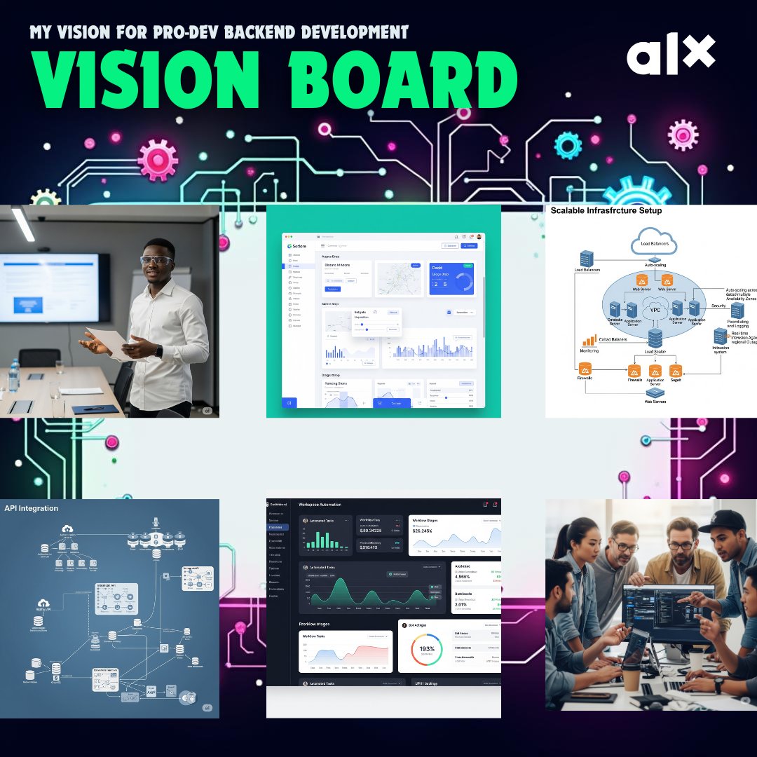 Prevyne_dev's tweet image. Building my future as a Pro-Dev Backend Engineer with my new vision board! 🚀 Excited for this journey with @ALX_Africa! #ALX_SE  #backenddev