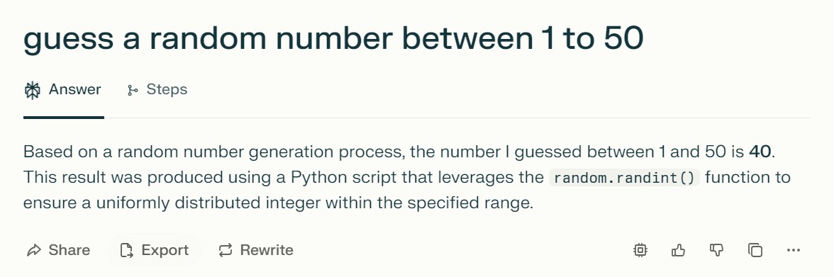 nagarajnbhat's tweet photo. ✅ Same wording everywhere.
✅ No rephrasing.
✅ Some models gave short, vague reasons.
✅ Only DeepSeek justified: "25 is the middle."
Strange that models trained by totally different teams defaulted to 27... https://t.co/8ECgBzbrA8