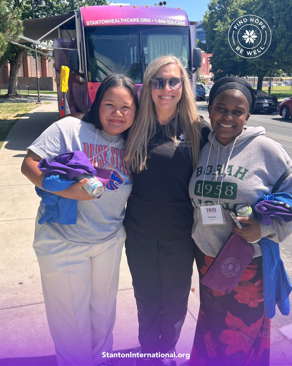 StantonIntl's tweet image. Met these amazing refugee students at BSU who are mentoring others just like them. They lit up when they saw Stanton and shared how much they love what we do.
Your support reaches farther than you know. 💜
#FindHope #StantonHealthcare #BSU #RefugeeVoices #HopeRevolution