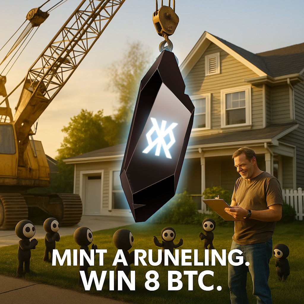 When I close my eyes I can picture this.
I can be the chosen one!
I can win the 4-Megger!
1 in 10 chance of winning
#Runelings #Ordinals #Bitcoin