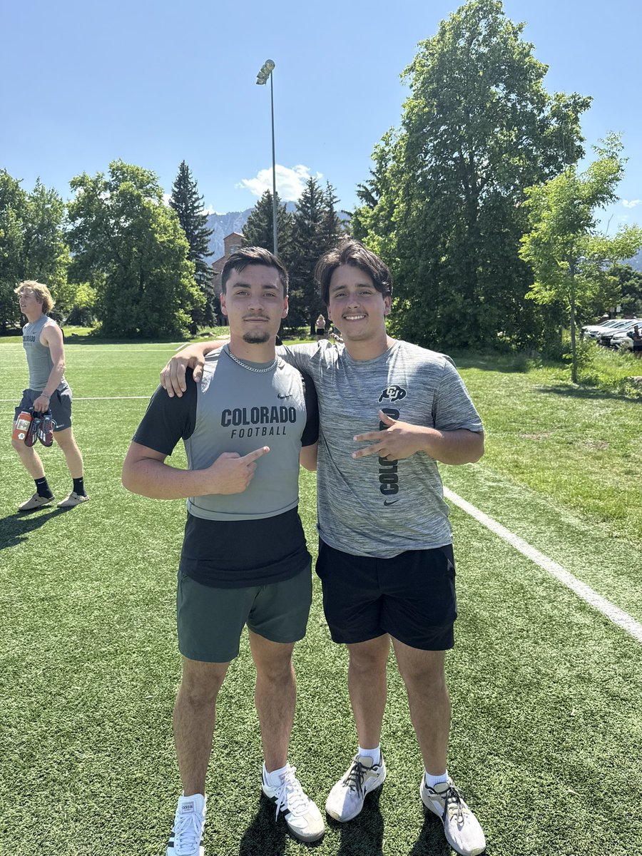 Noah Henzi 4.5🌟 (@noah_henzi) on Twitter photo Thank you <a href="/CUBuffsFootball/">Colorado Buffaloes Football</a> and <a href="/Coach_Zim24/">Andrew Zimmer</a> for a great specialist camp yesterday! Had a great time learning and competing and I look forward to being back. Also thank you to <a href="/Coach_MThompson/">Matt Thompson</a> and <a href="/alemata004/">Alejandro Mata</a> for taking the time to talk with me!
#SkoBuffs #GoBuffs 🦬 Thank you <a href="/CUBuffsFootball/">Colorado Buffaloes Football</a> and <a href="/Coach_Zim24/">Andrew Zimmer</a> for a great specialist camp yesterday! Had a great time learning and competing and I look forward to being back. Also thank you to <a href="/Coach_MThompson/">Matt Thompson</a> and <a href="/alemata004/">Alejandro Mata</a> for taking the time to talk with me!
#SkoBuffs #GoBuffs 🦬