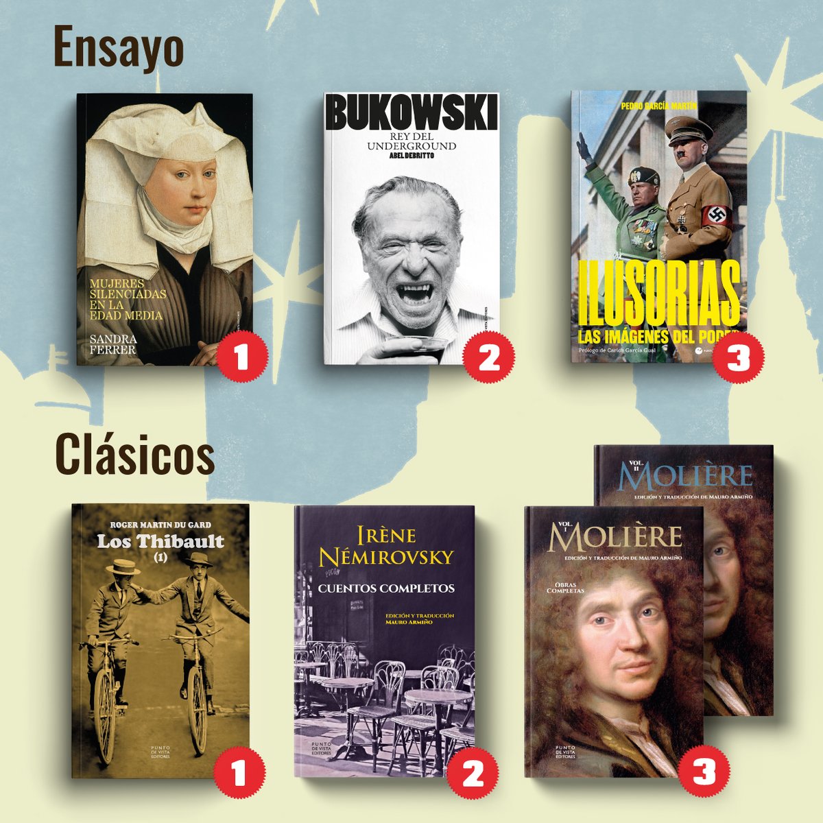 PuntodeVistaed (@puntodevistaed) on Twitter photo Este año, en la Feria del Libro de Madrid, lectoras y lectores se acercaron a nuestro catálogo en busca de voces consagradas y nuevas miradas. Les compartimos los títulos más buscados durante la feria.
<a href="/FLMadrid/">Feria del Libro de Madrid</a>
#flmadrid2025 #FLMadrid25 #autoresPDV #teatro #ensayo #historia Este año, en la Feria del Libro de Madrid, lectoras y lectores se acercaron a nuestro catálogo en busca de voces consagradas y nuevas miradas. Les compartimos los títulos más buscados durante la feria.
<a href="/FLMadrid/">Feria del Libro de Madrid</a>
#flmadrid2025 #FLMadrid25 #autoresPDV #teatro #ensayo #historia