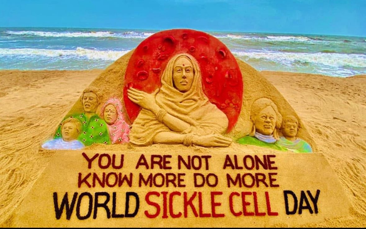 Prabhat Sinha (@thepksinha) on Twitter photo One iconic creation from Sudarshan je on world sickle cell day years back and now its a movement- thank you <a href="/sudarsansand/">Sudarsan Pattnaik</a> Je once again One iconic creation from Sudarshan je on world sickle cell day years back and now its a movement- thank you <a href="/sudarsansand/">Sudarsan Pattnaik</a> Je once again