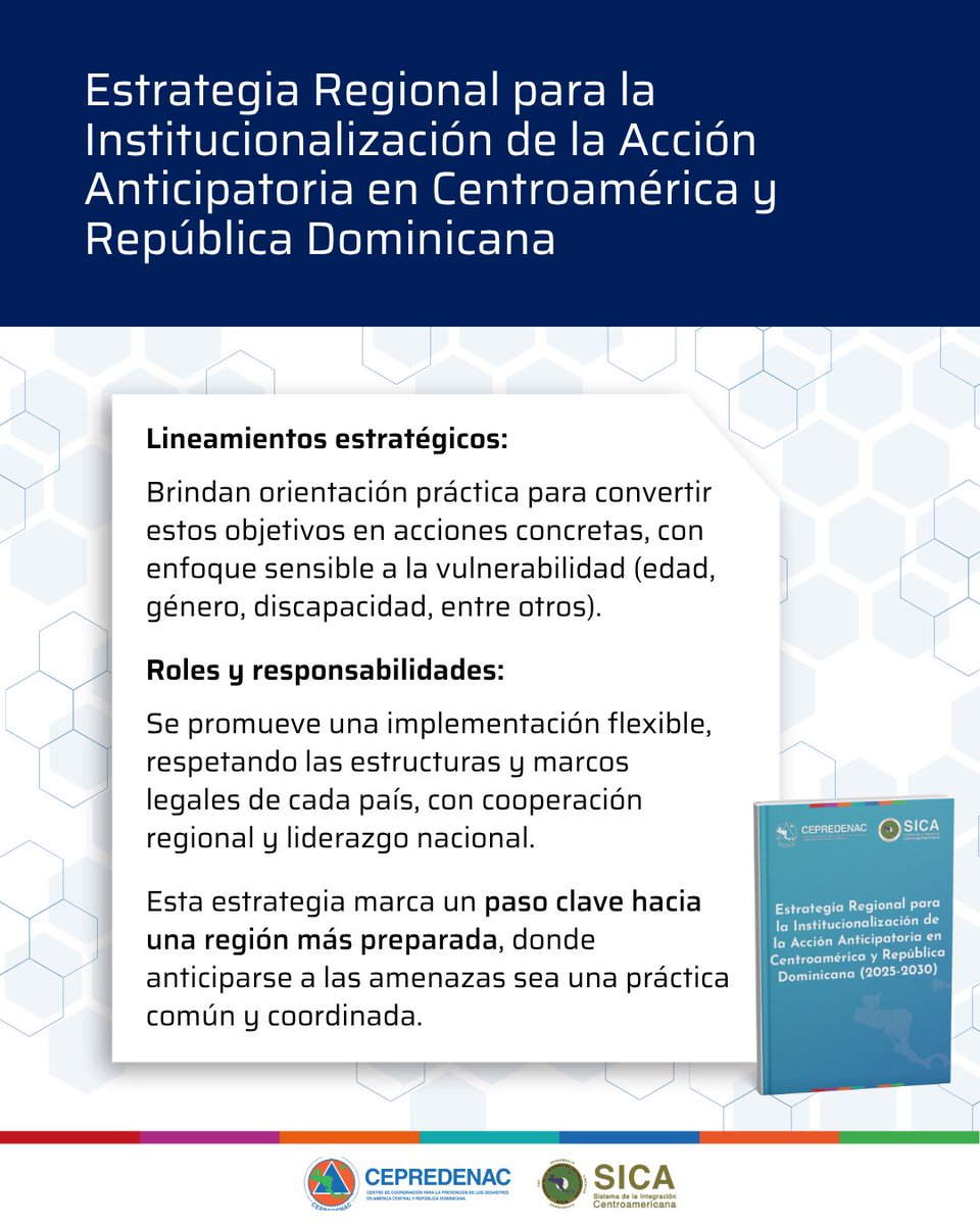 Presentamos la Estrategia Regional para la Institucionalización de la Acción Anticipatoria en Centroamérica y República Dominicana.
Una hoja de ruta para actuar antes de que ocurra el desastre, proteger medios de vida y fortalecer la resiliencia desde lo local hasta lo regional.