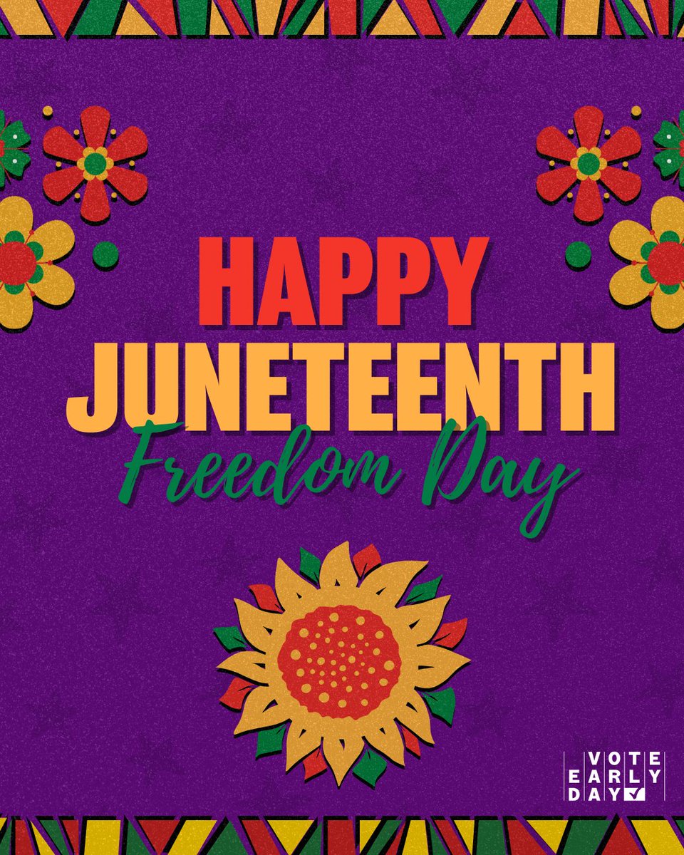 🎉 Today, we recognize Juneteenth: a day that marks the end of slavery in the United States and honors the strength, culture, and contributions of Black Americans throughout history.

We invite you to take time to reflect, learn, and celebrate freedom.

#Juneteenth #FreedomDay