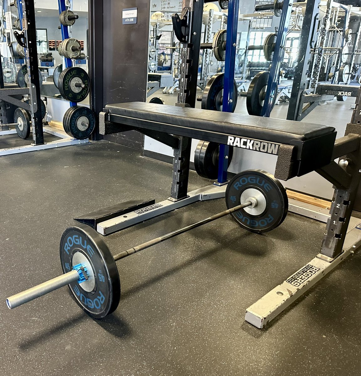 A Rack Row bench would solve this in a heartbeat!