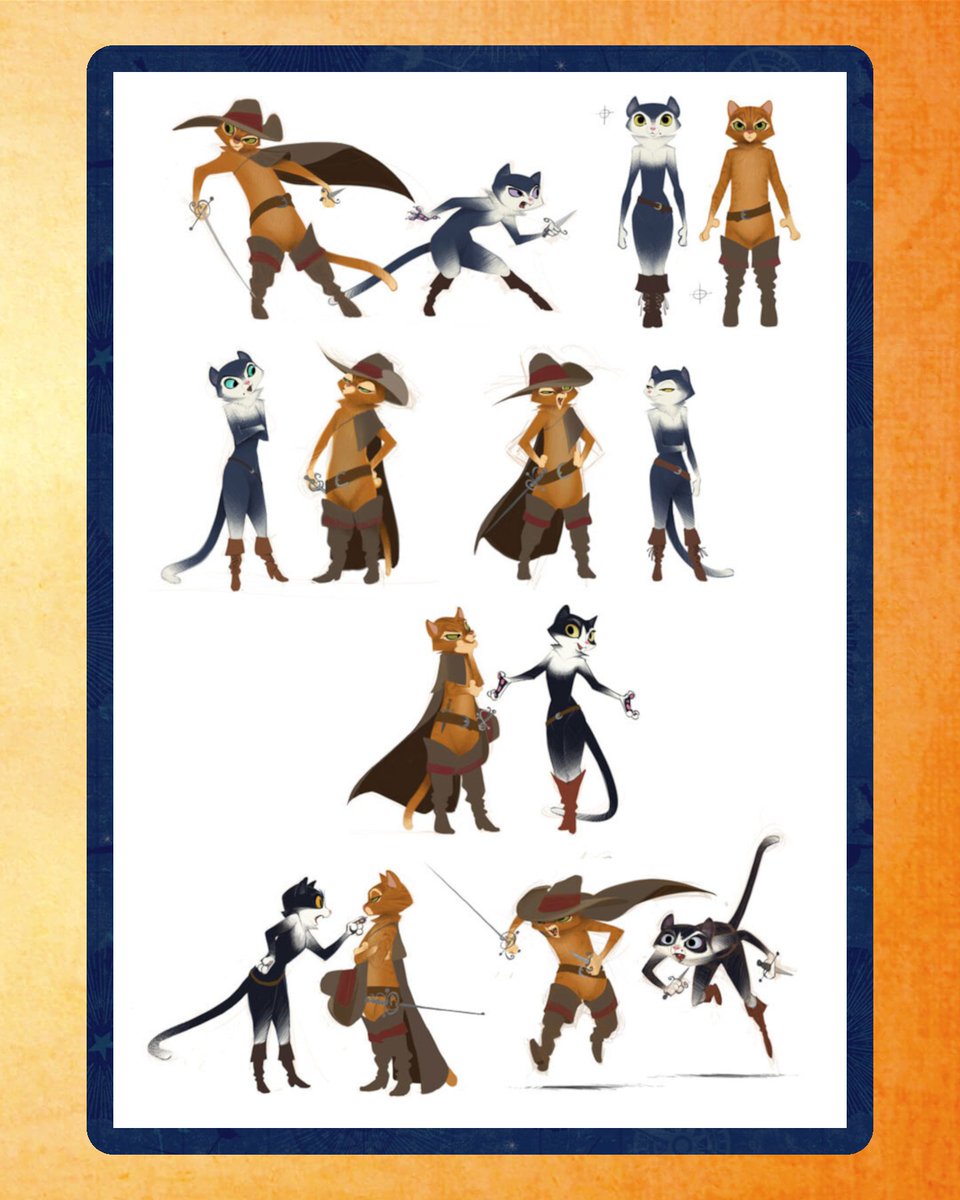 Concept Designs of Puss in Boots and Kitty Softpaws for Puss in Boots (2011) 
By Sylvain Deboissy