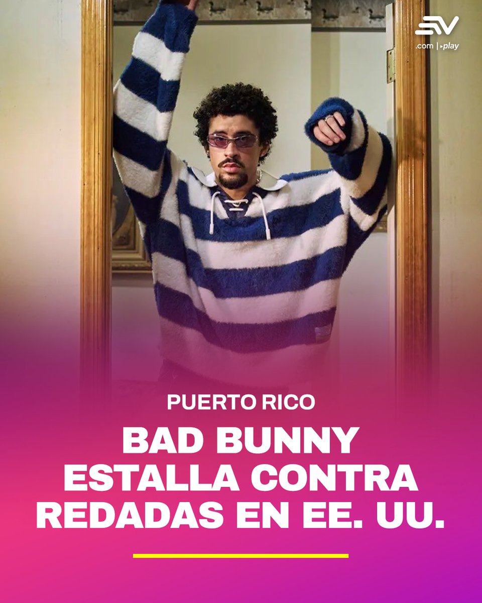 🇵🇷 #BadBunny estalla contra redadas del #ICE en Puerto Rico y condena persecución a inmigrantes. ⏯️El artista publicó un video. 💻 bit.ly/4kOD2sX