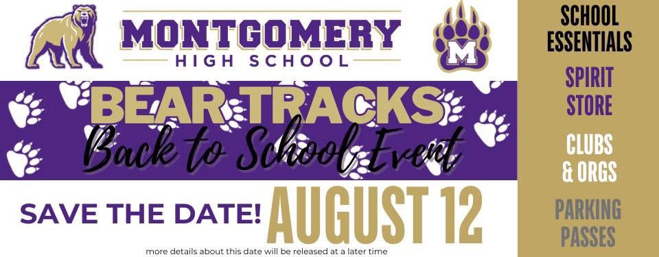 TroyCollavo's tweet image. SAVE THE DATE! 25.26 Bear Tracks Back to School Event...
We are working through some details and will provide at a later date. The 12ths focus will be on saying hello to our new Bears and welcoming back our returning Bears. We look forward to seeing everyone. #BeaBEAR
