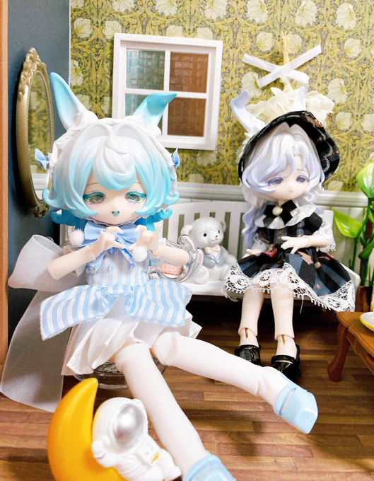ボニバニ気象のセリーヌちゃんとペラちゃん 可愛い〜…良いんですかこんなに可愛くて…