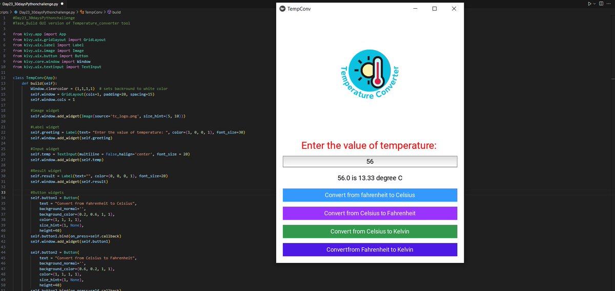_meow_meg's tweet image. Day23: #30DaysOfPython #IDC30DaysChallenge
concepts studied:
>basics of building GUI apps (using kivy)
>explored what goes into app development