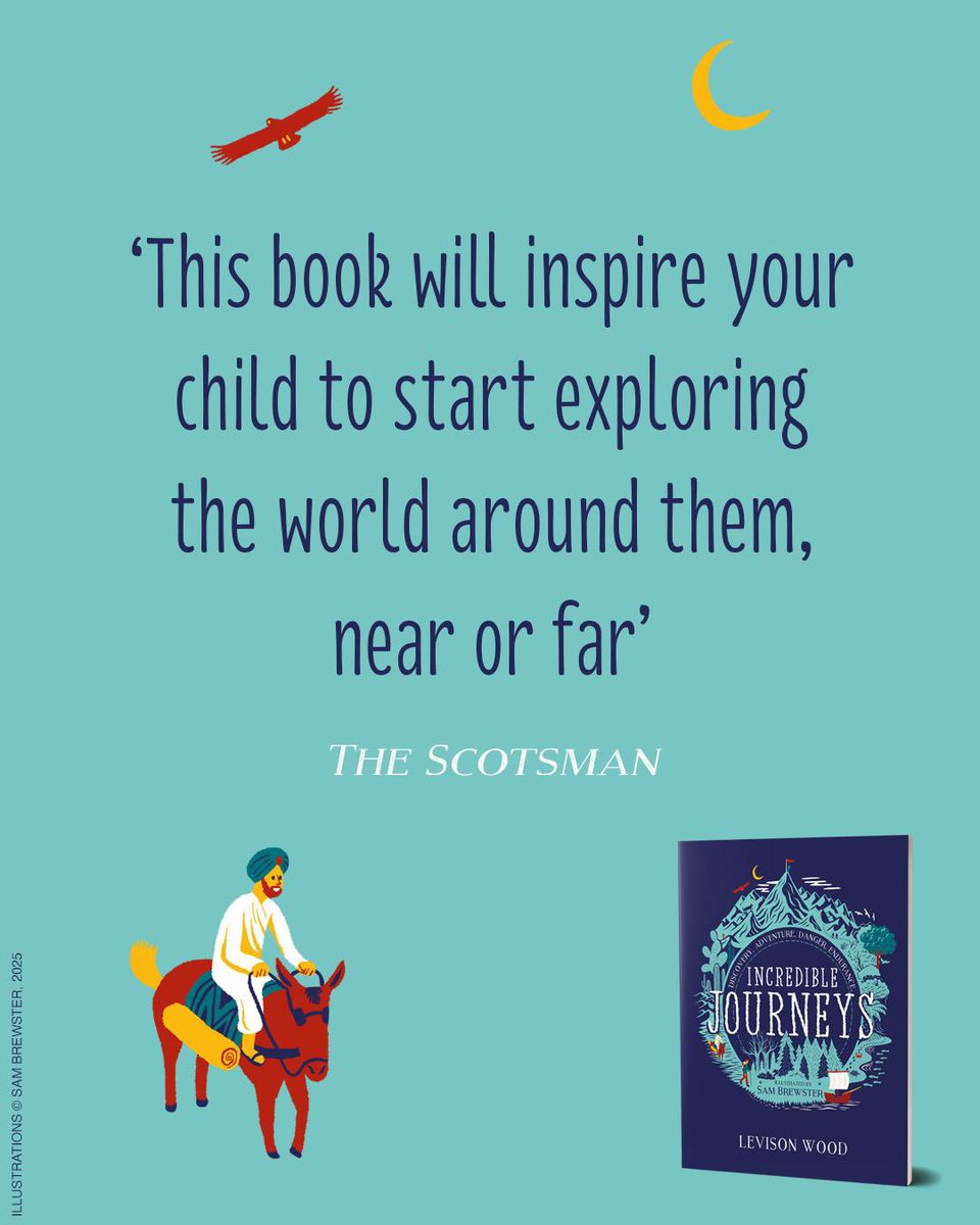 Jo Cantello (@jocantello) on Twitter photo Incredible Journeys by <a href="/Levisonwood/">Levison Wood</a> is out in paperback today! A wonderful adventure charting expeditions and explorers Lev was inspired by as a child and led him on his future path. It’s also gloriously illustrated by the supremely talented Sam Brewster. amzn.eu/d/9PZN28L Incredible Journeys by <a href="/Levisonwood/">Levison Wood</a> is out in paperback today! A wonderful adventure charting expeditions and explorers Lev was inspired by as a child and led him on his future path. It’s also gloriously illustrated by the supremely talented Sam Brewster. amzn.eu/d/9PZN28L