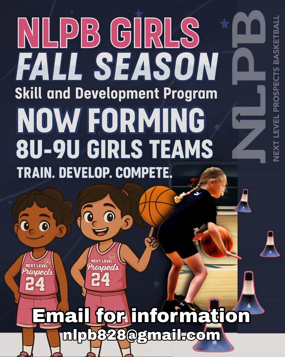 Western North Carolina families. Our program Next Level Prospects Basketball is looking to help develop young girls in the game of basketball. 3rd/8U and 4th/9u. Our program is one of  the best program in WNC in developing young players. Email if interested @nlpb828@gmail.com
