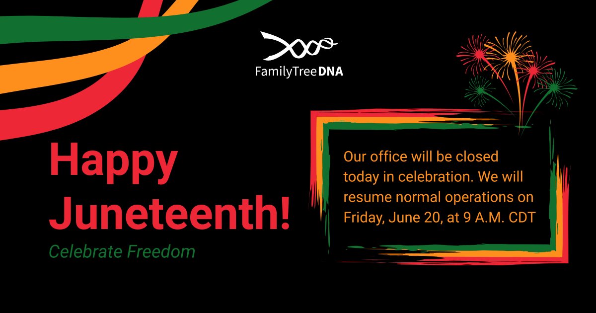 📣 In observance of Juneteenth, our offices, phones, and chat will be closed today.
Normal operations will resume Friday at 9 AM CT.
Today, we honor the strength, resilience, and legacy of African American history.
