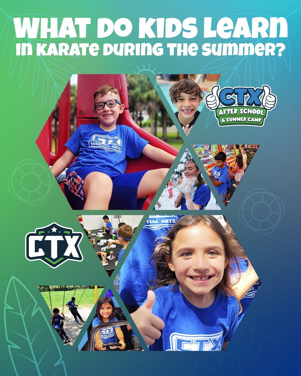 ctxmartialarts's tweet photo. ☀️ Summer is here… and long days at home can get pretty boring for your kids.
Give them an unforgettable experience at the CTX Summer Camp! https://t.co/dHMUKpCZwh