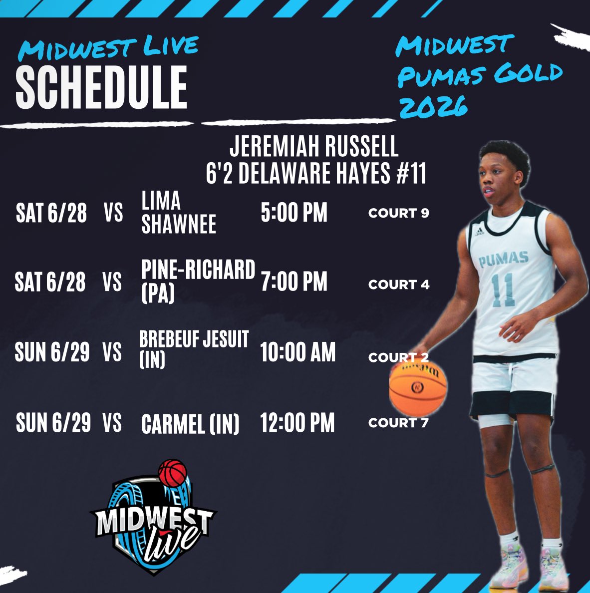 Jeremiah Russell’s schedule for #MWLive2k25 ! <a href="/Jeremiah_R25/">Jeremiah Russell</a> #MidwestFamily